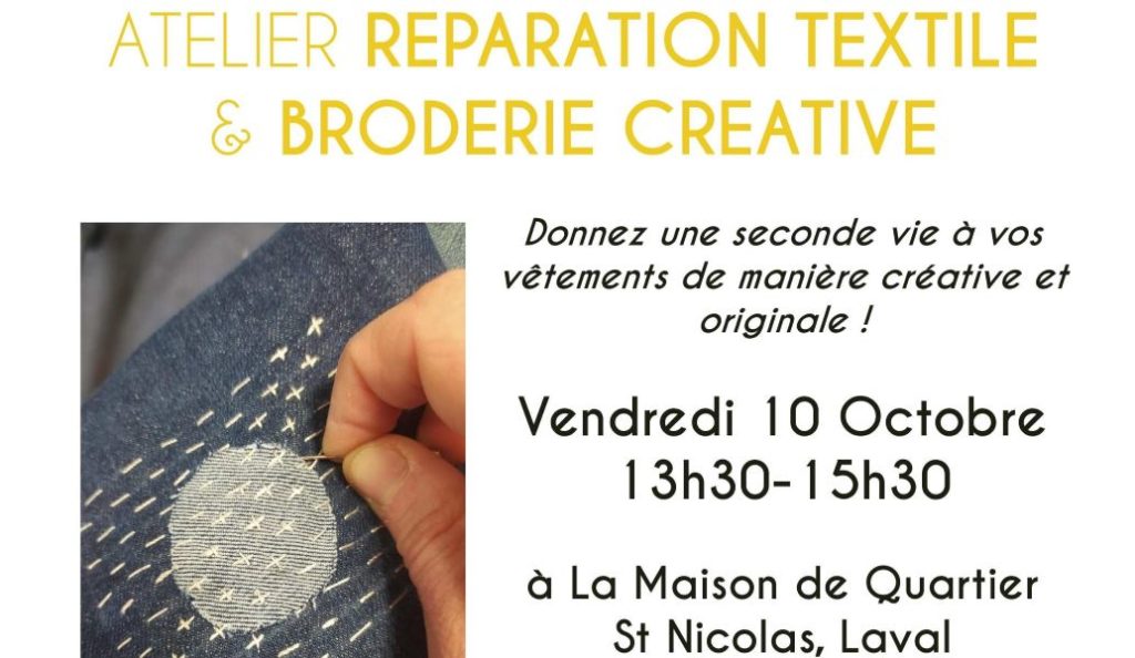 réparation textile et broderie créative